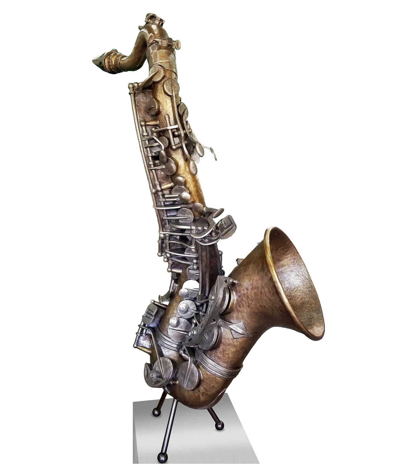 Saxophone Bronze Sculpture